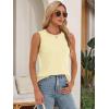 imageATHMILE Womens Tank Tops Summer Spring Sleeveless Casual Cute Basic Trendy Loose Flowy Beach Shirt Vacation Outfits 2025Apricot