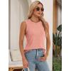 imageATHMILE Womens Tank Tops Summer Spring Sleeveless Casual Cute Basic Trendy Loose Flowy Beach Shirt Vacation Outfits 2025Coral Red