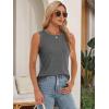 imageATHMILE Womens Tank Tops Summer Spring Sleeveless Casual Cute Basic Trendy Loose Flowy Beach Shirt Vacation Outfits 2025Grey