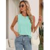 imageATHMILE Womens Tank Tops Summer Spring Sleeveless Casual Cute Basic Trendy Loose Flowy Beach Shirt Vacation Outfits 2025Mint Green