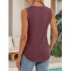 imageATHMILE Womens Tank Tops Summer Spring Sleeveless Casual Cute Basic Trendy Loose Flowy Beach Shirt Vacation Outfits 2025Wine Red