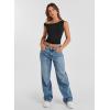 imageWomens Off The Shoulder Tops Summer Shirts Going Out Crop Tank Top Y2K T Corset Tube Cute FashionBlack