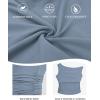 imageWomens Off The Shoulder Tops Summer Shirts Going Out Crop Tank Top Y2K T Corset Tube Cute FashionBlue