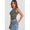 imageWomens Off The Shoulder Tops Summer Shirts Going Out Crop Tank Top Y2K T Corset Tube Cute FashionGrey