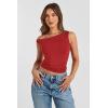 imageWomens Off The Shoulder Tops Summer Shirts Going Out Crop Tank Top Y2K T Corset Tube Cute FashionRed