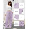 imageATHMILE Women Sweatpants Soft Jogging Straight Pajama Sweats Wide Leg Sweatpants Women Lounge Pants Joggers 2025Purple