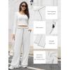 imageATHMILE Women Sweatpants Soft Jogging Straight Pajama Sweats Wide Leg Sweatpants Women Lounge Pants Joggers 2025White