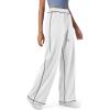 imageATHMILE Women Sweatpants Soft Jogging Straight Pajama Sweats Wide Leg Sweatpants Women Lounge Pants Joggers 2025White
