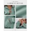 imageATHMILE Womens Hoodies Long Sleeve Fleece Quarter Zip Pullover Workout Oversized Sweatshirt Fall Winter Crop Jacket Tops 2025Green