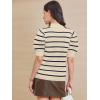imageATHMILE Womens Puff Short Sleeve Sweater Tops 2025 Spring Summer Fall Trendy Casual T Shirts BlousesAblue Stripe