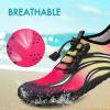 imageATHMILE Water Shoes for Women Men Quick Dry Beach Barefoot Aqua Swim Shoes NonSlip for Wading Rafting Hiking KayakingB Pink Yellow