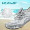 imageATHMILE Water Shoes for Women Men Quick Dry Beach Barefoot Aqua Swim Shoes NonSlip for Wading Rafting Hiking KayakingB White