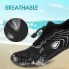 imageATHMILE Water Shoes for Women Men Quick Dry Beach Barefoot Aqua Swim Shoes NonSlip for Wading Rafting Hiking KayakingC Black