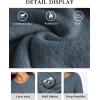 imageATHMILE Fall Long Sleeve Cardigans for Women Sweater Fashion Open Front Winter Button Down Crewneck Loose Knit Jacket 2025Grey Blue