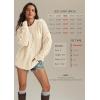 imageATHMILE Oversized Cable Knit Sweaters for Women Fall Fashion Outfits Long Sleeve Loose Crewneck Winter Clothes 2025Cream