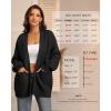 imageATHMILE Oversized Cardigan Sweaters for Women Fall Outfits Chunky Knit Open Front Sweater with PocketsBlack