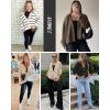 imageATHMILE Oversized Cardigan Sweaters for Women Lightweight Button VNeck Casual Open Front Knit Fall Outfits 2025Black