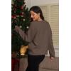 imageATHMILE Oversized Cardigan Sweaters for Women Lightweight Button VNeck Casual Open Front Knit Fall Outfits 2025Nutmeg