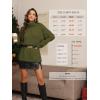imageATHMILE Oversized Chunky Sweaters for Women Fall Turtleneck Long Sleeve Knit Pullover Tops 2025 Winter Fashion ClothesArmy Green