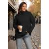 imageATHMILE Oversized Chunky Sweaters for Women Fall Turtleneck Long Sleeve Knit Pullover Tops 2025 Winter Fashion ClothesBlack