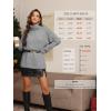 imageATHMILE Oversized Chunky Sweaters for Women Fall Turtleneck Long Sleeve Knit Pullover Tops 2025 Winter Fashion ClothesGrey