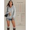 imageATHMILE Sweaters for Women Fall Outfits Oversized Long Sleeve V Neck Crochet Sweaters Lightweight Knit Pullover JumperGrey