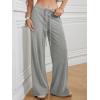 imageATHMILE Sweatpants Women Fall Outfits Wide Leg Baggy Pants HighWaisted Drawstring Sweat Pants Fashion Joggers with PocketGrey