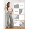 imageATHMILE Sweatpants Women Fall Outfits Wide Leg Baggy Pants HighWaisted Drawstring Sweat Pants Fashion Joggers with PocketGrey