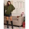 imageATHMILE Womens Fall Fashion Oversized Sweaters Chunky Knit Mock Neck Long Sleeve Casual Trendy Pullover Winter Clothes 2025Army Green