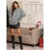 imageATHMILE Womens Fall Fashion Oversized Sweaters Chunky Knit Mock Neck Long Sleeve Casual Trendy Pullover Winter Clothes 2025Grey