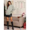 imageATHMILE Womens Fall Fashion Oversized Sweaters Chunky Knit Mock Neck Long Sleeve Casual Trendy Pullover Winter Clothes 2025Light Grey