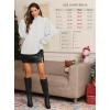 imageATHMILE Womens Fall Fashion Oversized Sweaters Chunky Knit Mock Neck Long Sleeve Casual Trendy Pullover Winter Clothes 2025Offwhite