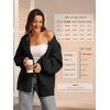 imageATHMILE Womens Fall Oversized Cardigan Sweaters Long Lantern Sleeve Knit Open Front Lightweight Winter Fashion Clothes 2025Black