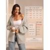 imageATHMILE Womens Fall Oversized Cardigan Sweaters Long Lantern Sleeve Knit Open Front Lightweight Winter Fashion Clothes 2025Grey Beige
