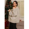 imageATHMILE Womens Fall Oversized Cardigan Sweaters Long Lantern Sleeve Knit Open Front Lightweight Winter Fashion Clothes 2025Grey Beige