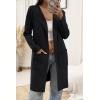 imageATHMILE Womens Fall Sweater Open Front Knit Lightweight Cardigan Casual Long Coatigan Lady Jacket Coat Winter Outerwear 2025Black