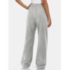 imageATHMILE Womens Wide Leg Sweatpants High Waisted Baggy Interior Drawstring Joggers Straight Leg Sweat Pants with PocketsGrey