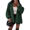imageATHMILE Womens Fall Oversized Cardigan Sweaters Long Lantern Sleeve Knit Open Front Lightweight Winter Fashion Clothes 2025Spinach Green
