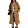 imageATHMILE Womens Fall Sweater Open Front Knit Lightweight Cardigan Casual Long Coatigan Lady Jacket Coat Winter Outerwear 2025Light Brown