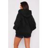 imageATHMILE Oversized Hoodies for Women Fall Sweatshirts Zip Up Hoodie Casual Jackets Y2k Fashion Outfits Winter Clothes 2025Black