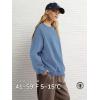 imageATHMILE Oversized Sweatshirt for Women Crewneck Fleece Long Sleeve Pullover Hoodies Tops Fall Fashion Outfits Clothes 2025Greyblue