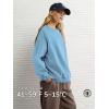 imageATHMILE Oversized Sweatshirt for Women Crewneck Fleece Long Sleeve Pullover Hoodies Tops Fall Fashion Outfits Clothes 2025Lightblue