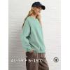 imageATHMILE Oversized Sweatshirt for Women Crewneck Fleece Long Sleeve Pullover Hoodies Tops Fall Fashion Outfits Clothes 2025Lightgreen