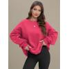 imageATHMILE Oversized Sweatshirt for Women Crewneck Fleece Long Sleeve Pullover Hoodies Tops Fall Fashion Outfits Clothes 2025Peachy