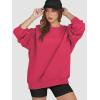 imageATHMILE Oversized Sweatshirt for Women Crewneck Fleece Long Sleeve Pullover Hoodies Tops Fall Fashion Outfits Clothes 2025Peachy