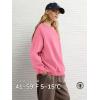 imageATHMILE Oversized Sweatshirt for Women Crewneck Fleece Long Sleeve Pullover Hoodies Tops Fall Fashion Outfits Clothes 2025Pink
