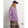 imageATHMILE Oversized Sweatshirt for Women Crewneck Fleece Long Sleeve Pullover Hoodies Tops Fall Fashion Outfits Clothes 2025Purple
