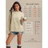 imageATHMILE Sweaters for Women 2025 Fall Fashion Outfits Long Sleeve Loose Casual Crewneck Ribbed Knit Pullover Winter ClothesApricot