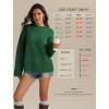 imageATHMILE Sweaters for Women 2025 Fall Fashion Outfits Long Sleeve Loose Casual Crewneck Ribbed Knit Pullover Winter ClothesGreen