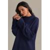 imageATHMILE Sweaters for Women 2025 Fall Fashion Outfits Long Sleeve Loose Casual Crewneck Ribbed Knit Pullover Winter ClothesNavy Blue